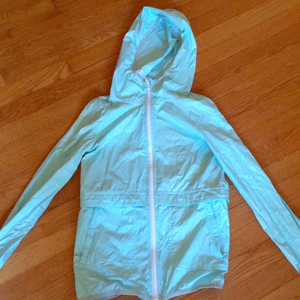 Ivivva light blue windbreaker size 14